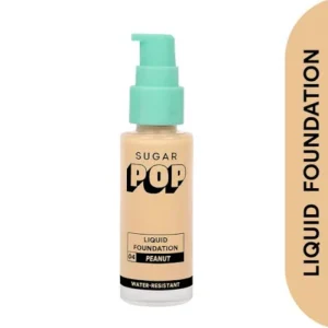 SUGAR POP Liquid Foundation - 03 Walnut - 30 ml | Water Resistant | Lasts Upto 10 Hrs | Super Matte | Full Coverage